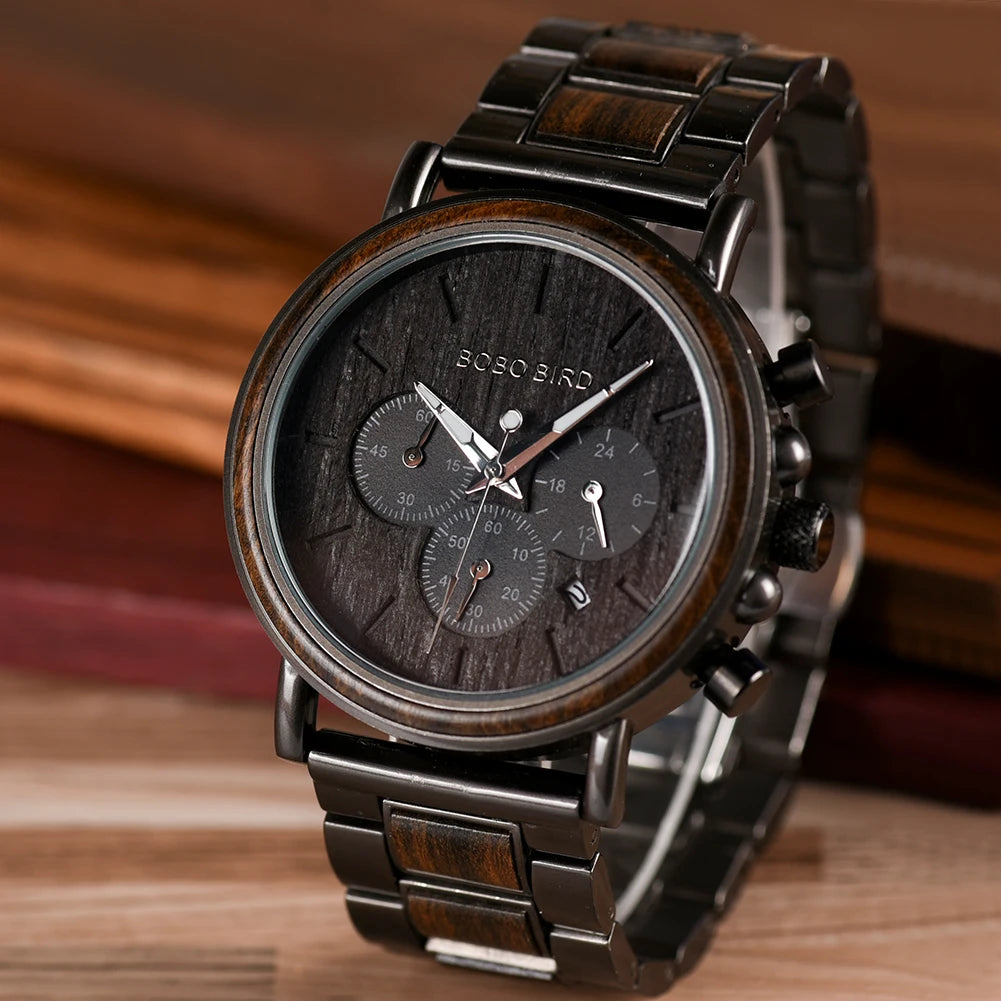 Men’s Wooden Chronograph