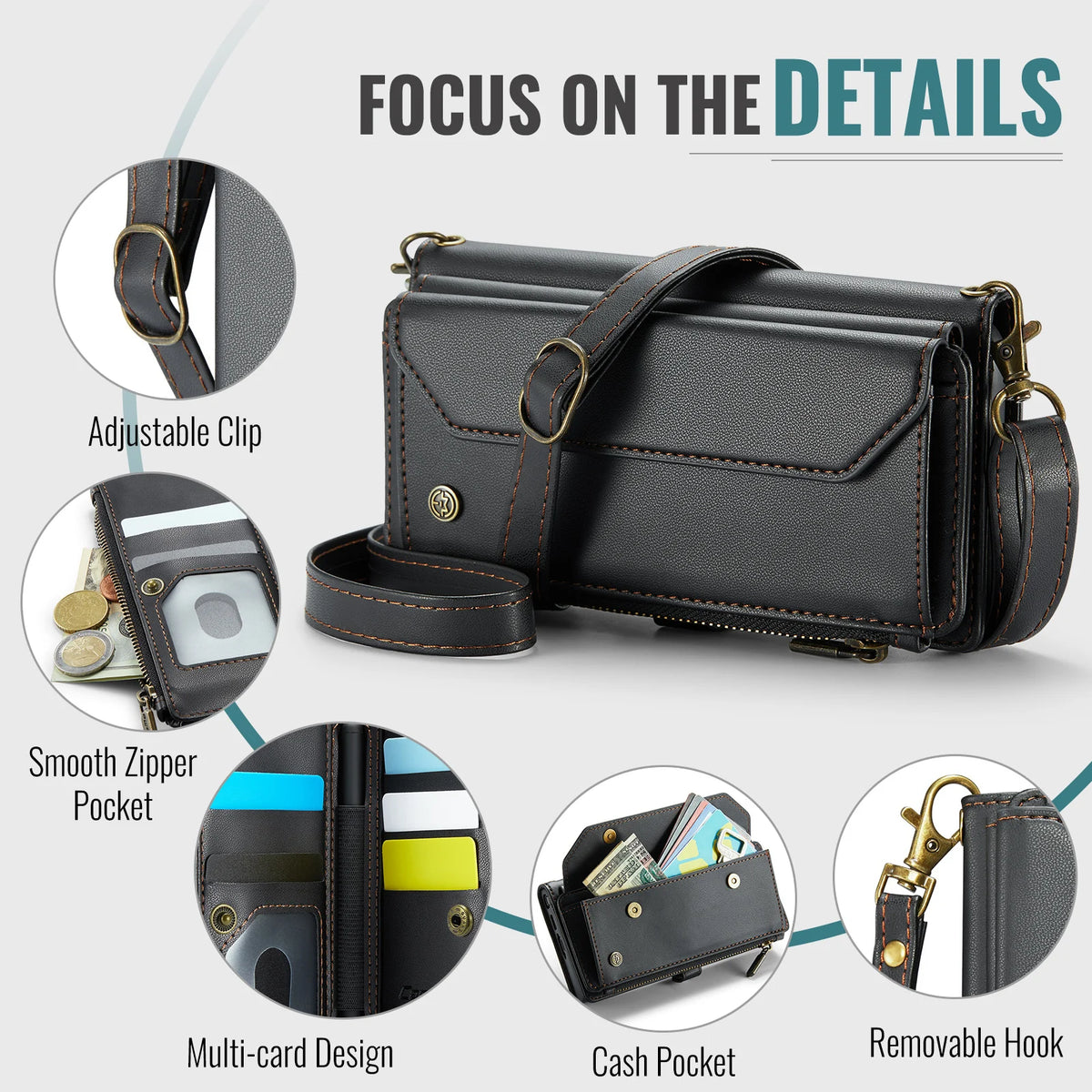 The Ultimate All-in-One Organizer: Crossbody Wallet Purse