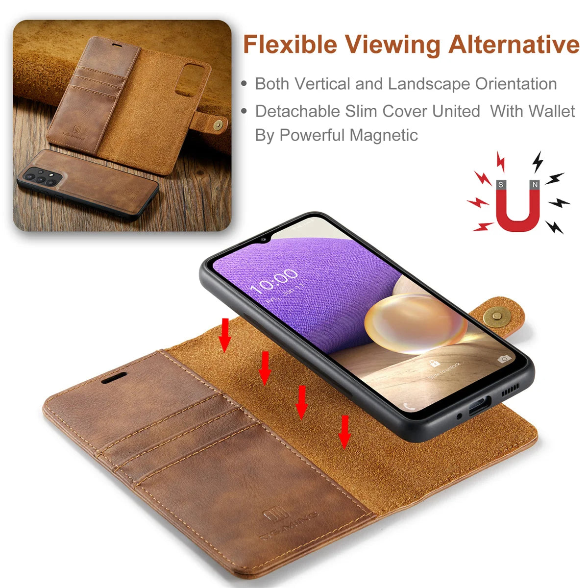 RFID Crossbody Wallet for Samsung Galaxy