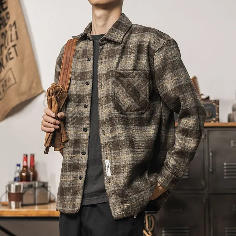 Urban Lumberjack – Heavy Plaid Streetwear Jacket
