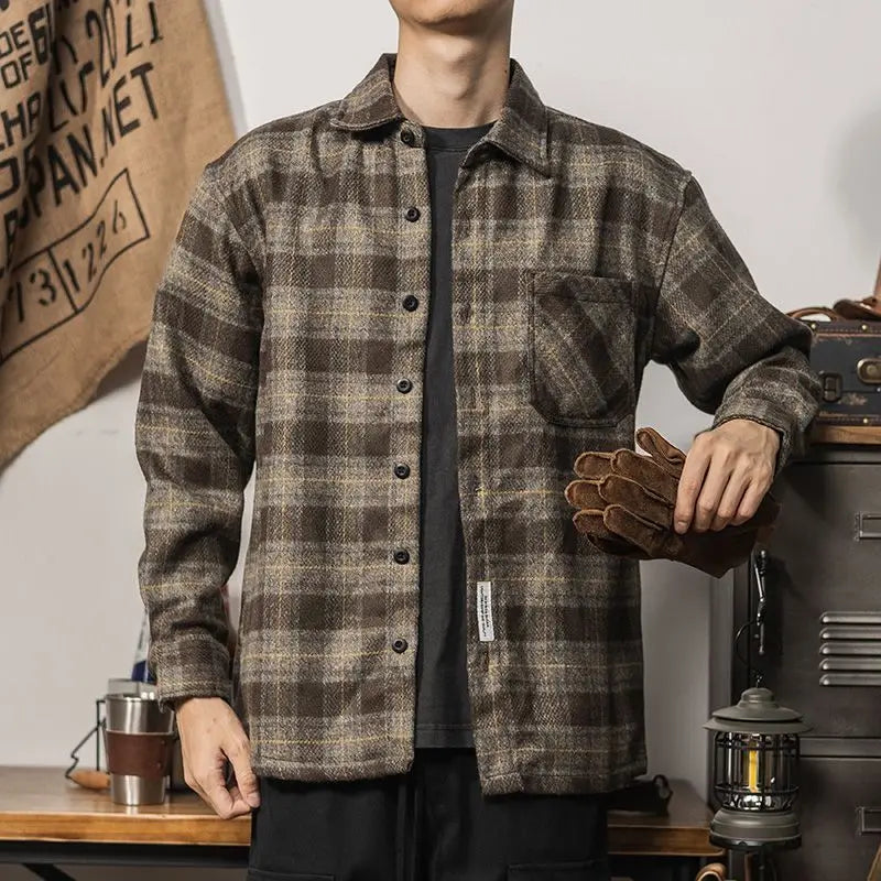 Urban Lumberjack – Heavy Plaid Streetwear Jacket