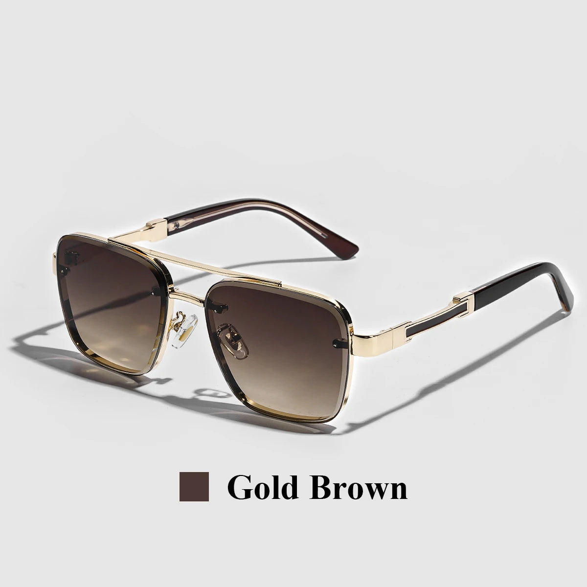 Luxury Square-Frame Gradient Sunglasses