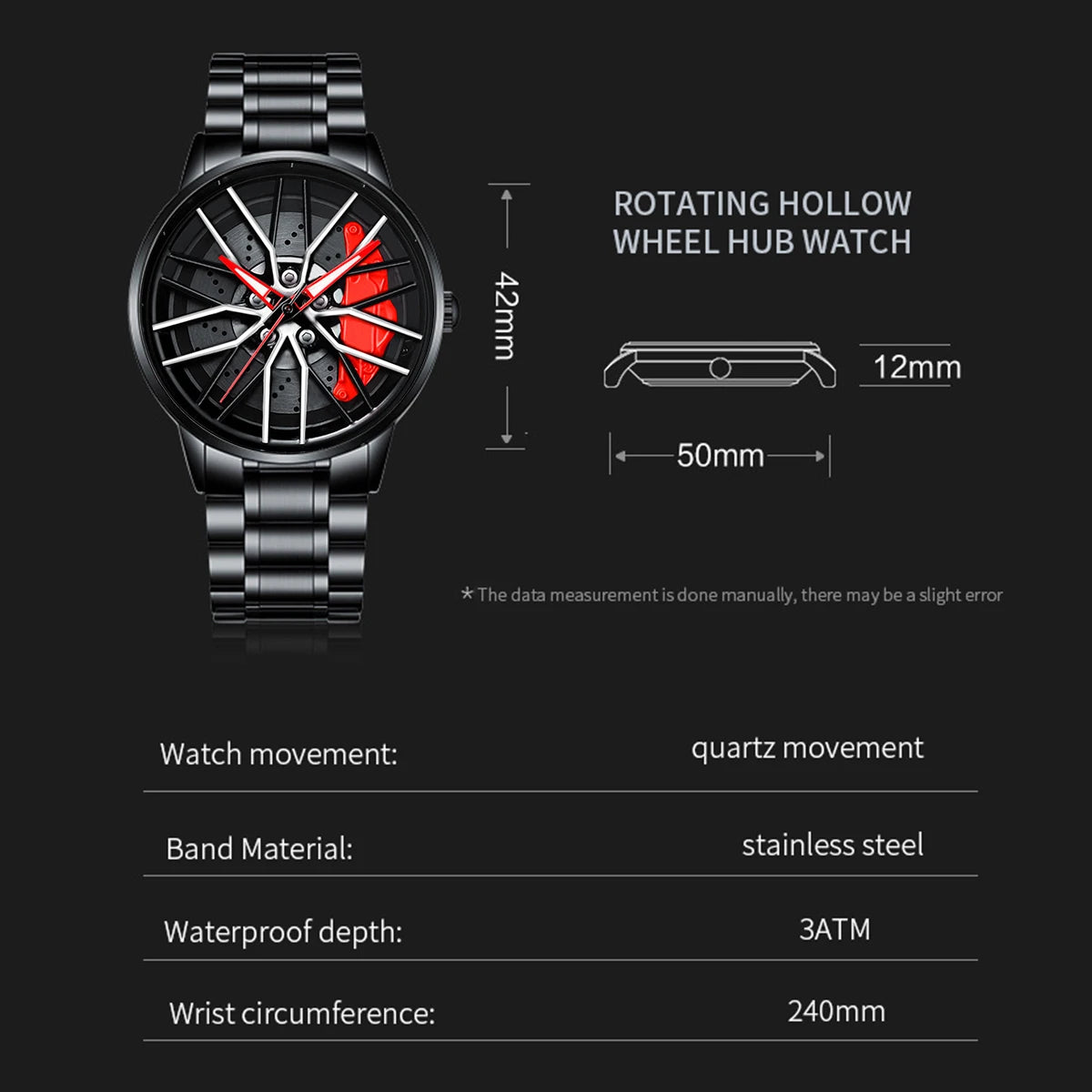 Men&#39;s Rotating Rim Watch