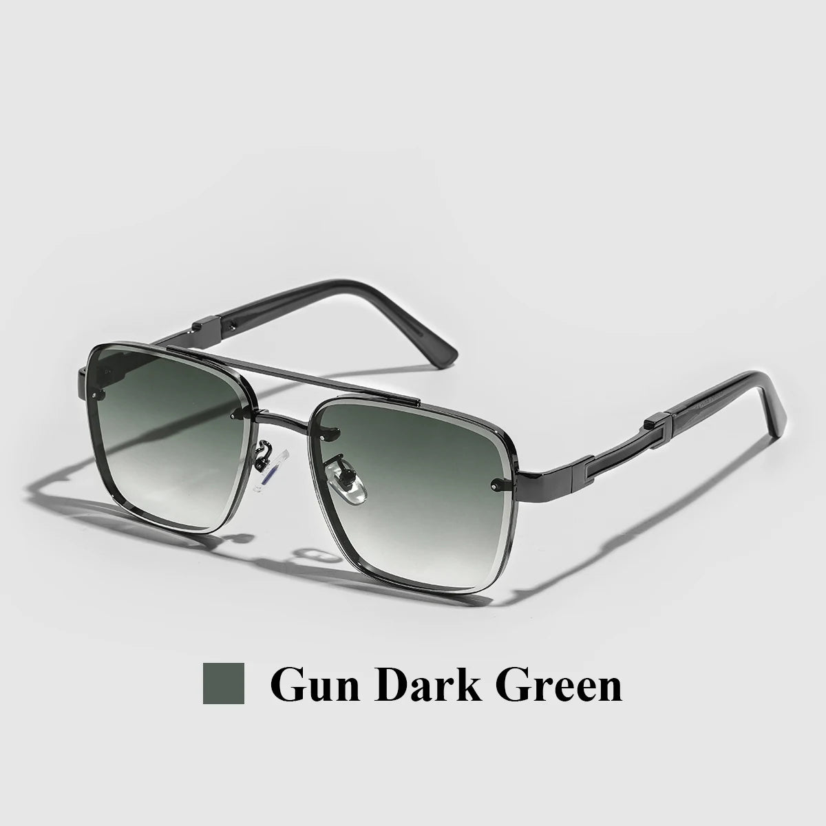 Luxury Square-Frame Gradient Sunglasses