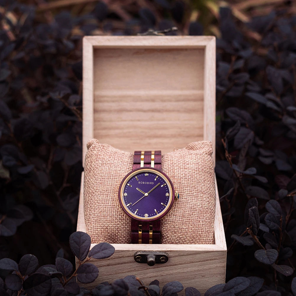 Violet Wood Beauty Watch