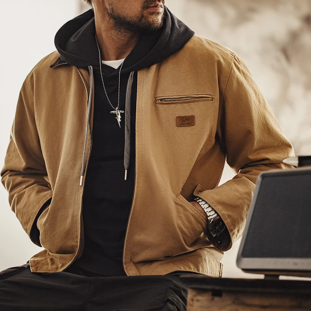 Maden Detroit Retro Canvas Jacket – Rugged &amp; Stylish Workwear