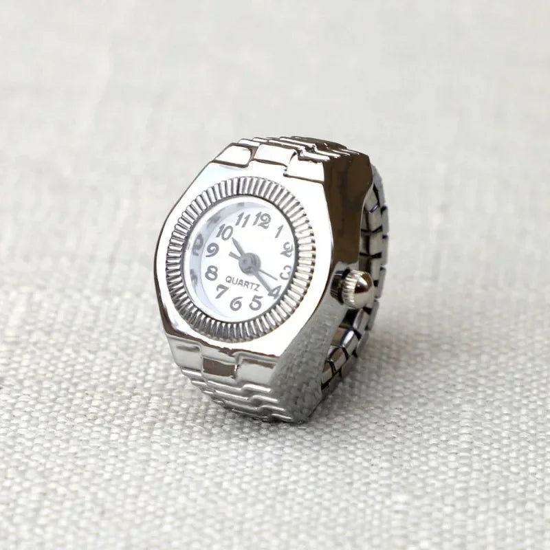 Vintage Punk Finger Watch Ring