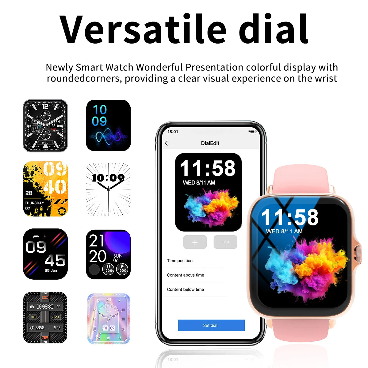 Smartwatch with 1.83-Inch HD Screen