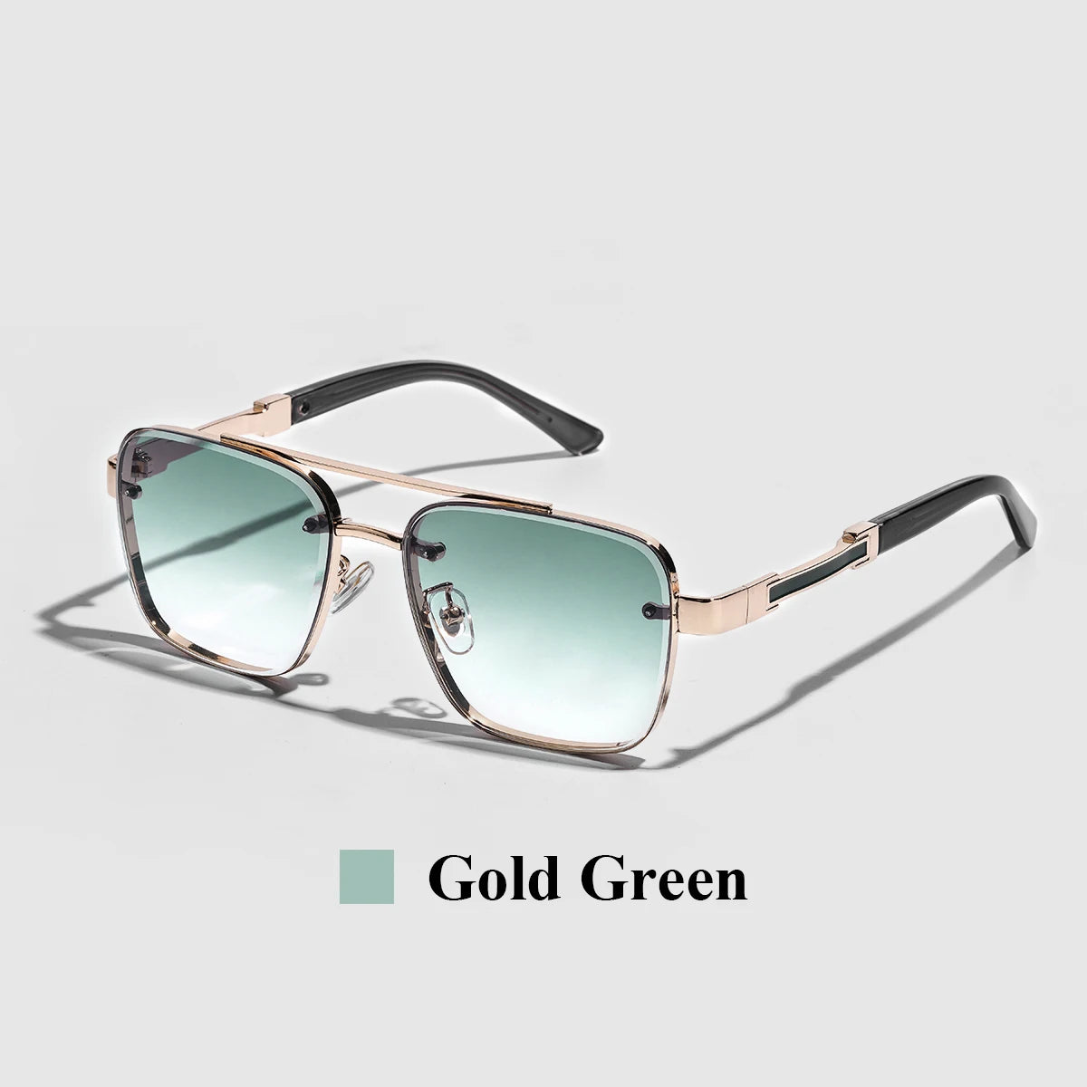 Luxury Square-Frame Gradient Sunglasses