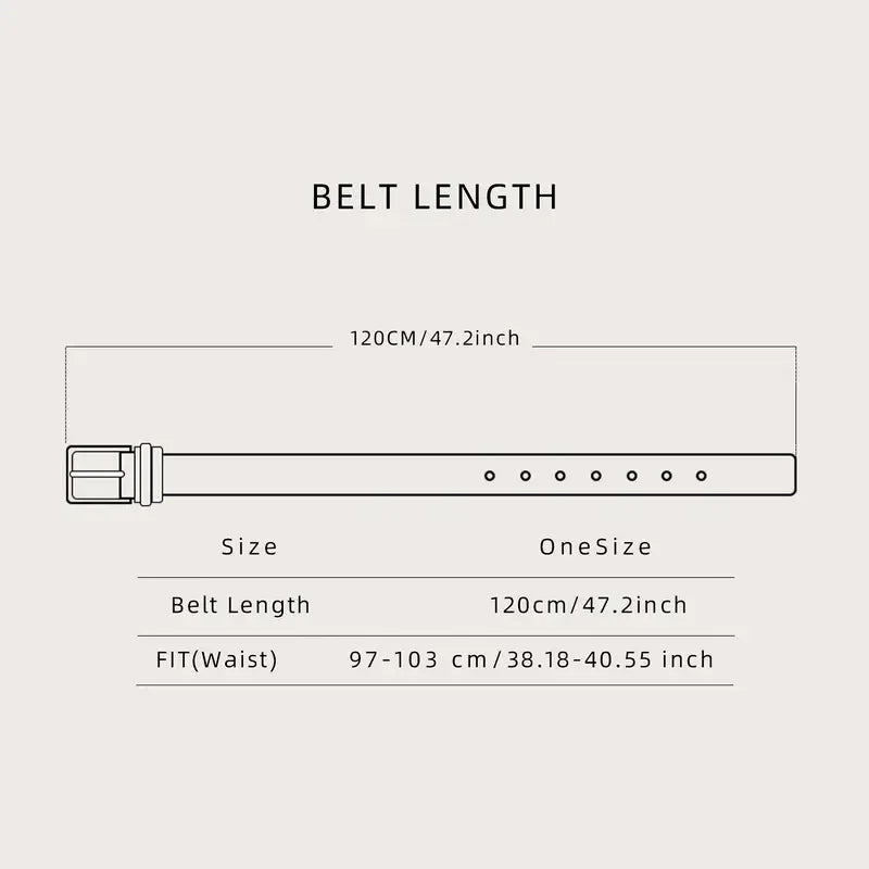 Western Cowboy Leather Belt