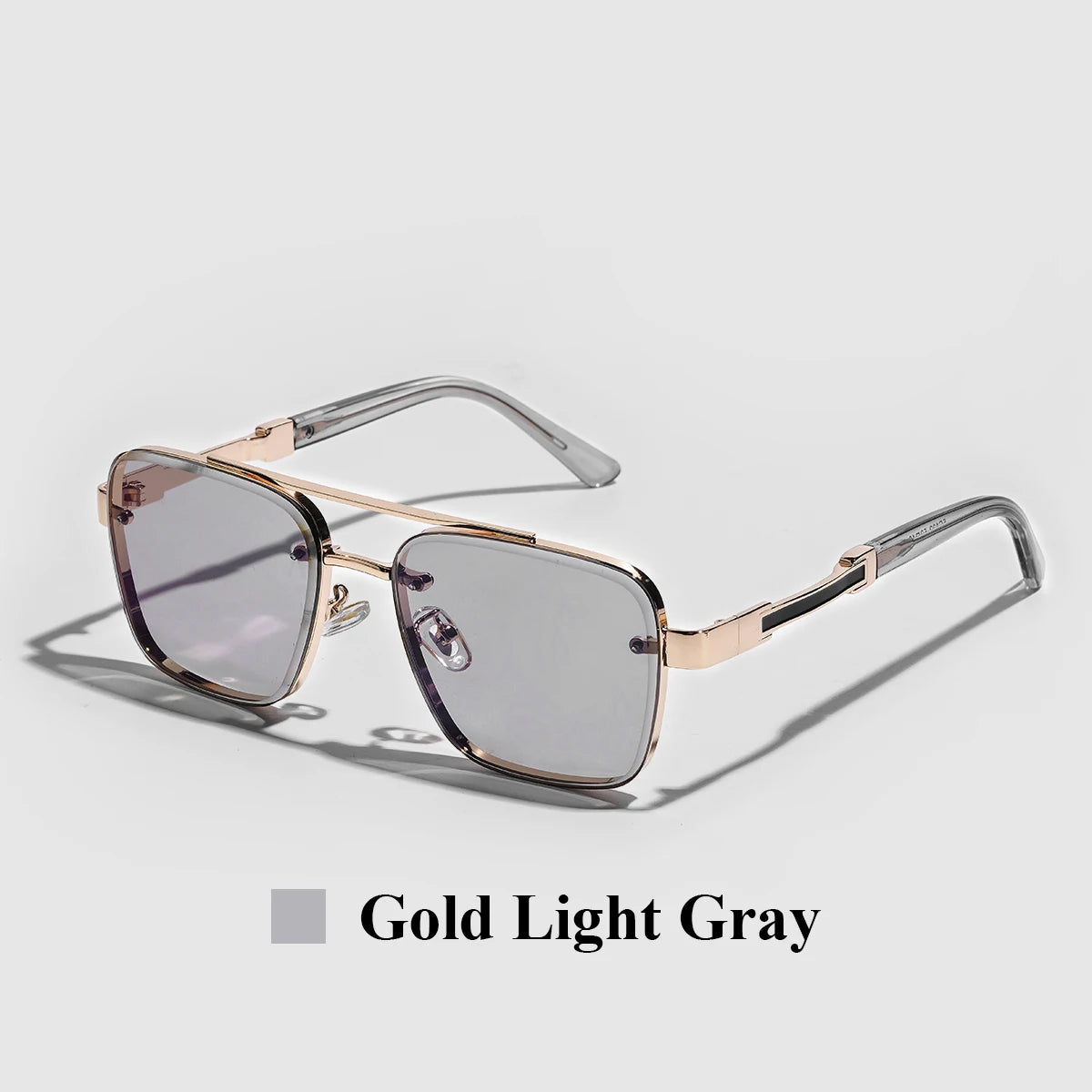 Luxury Square-Frame Gradient Sunglasses