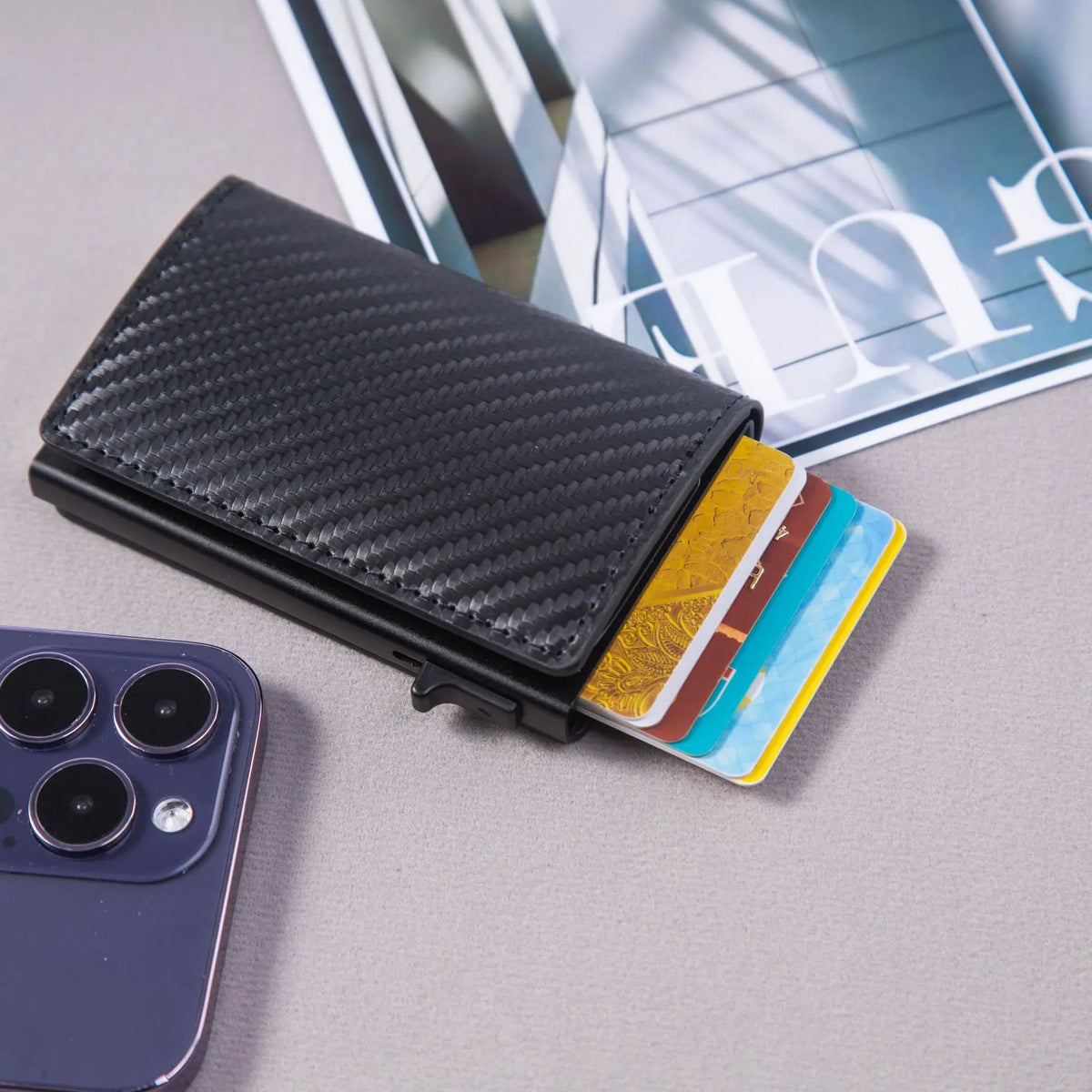Carbon Fiber Credit Card Holder Wallet
