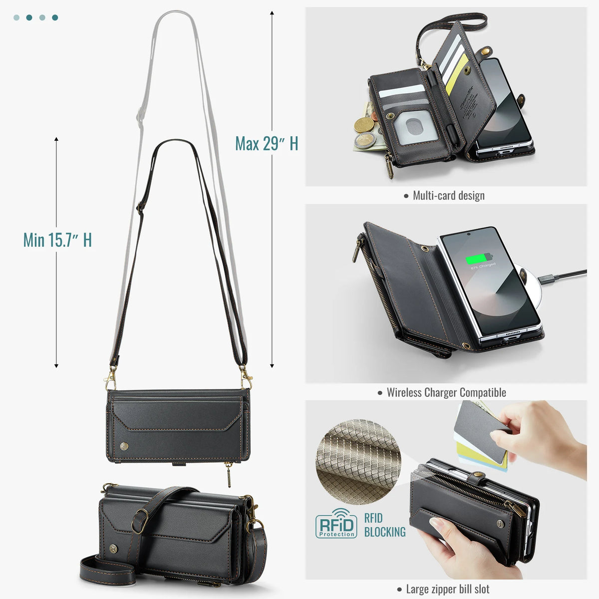 The Ultimate All-in-One Organizer: Crossbody Wallet Purse