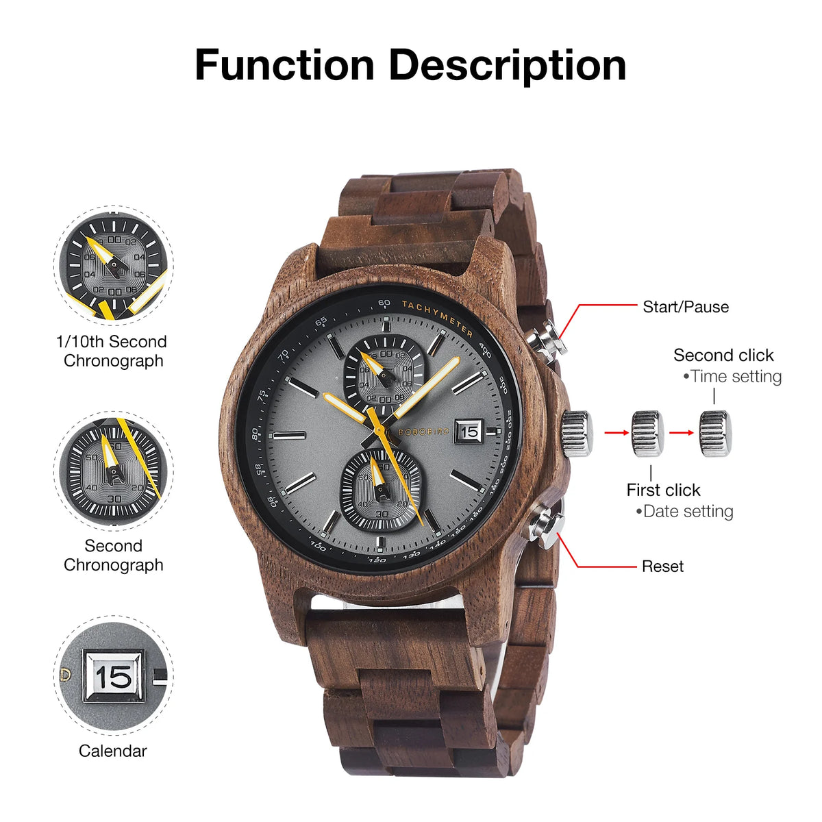 Wooden Men&#39;s Watch