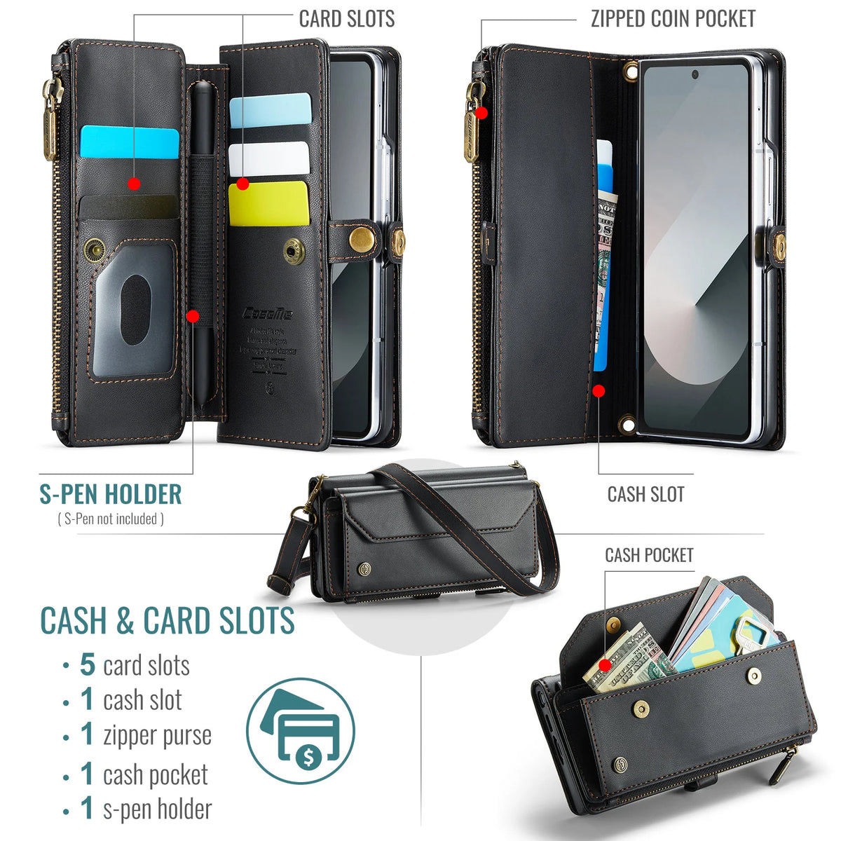 The Ultimate All-in-One Organizer: Crossbody Wallet Purse