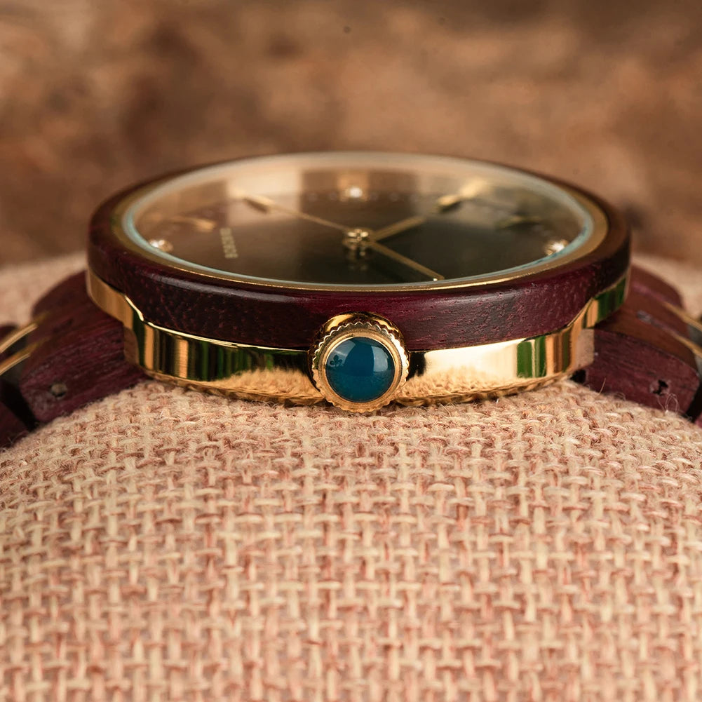 Violet Wood Beauty Watch