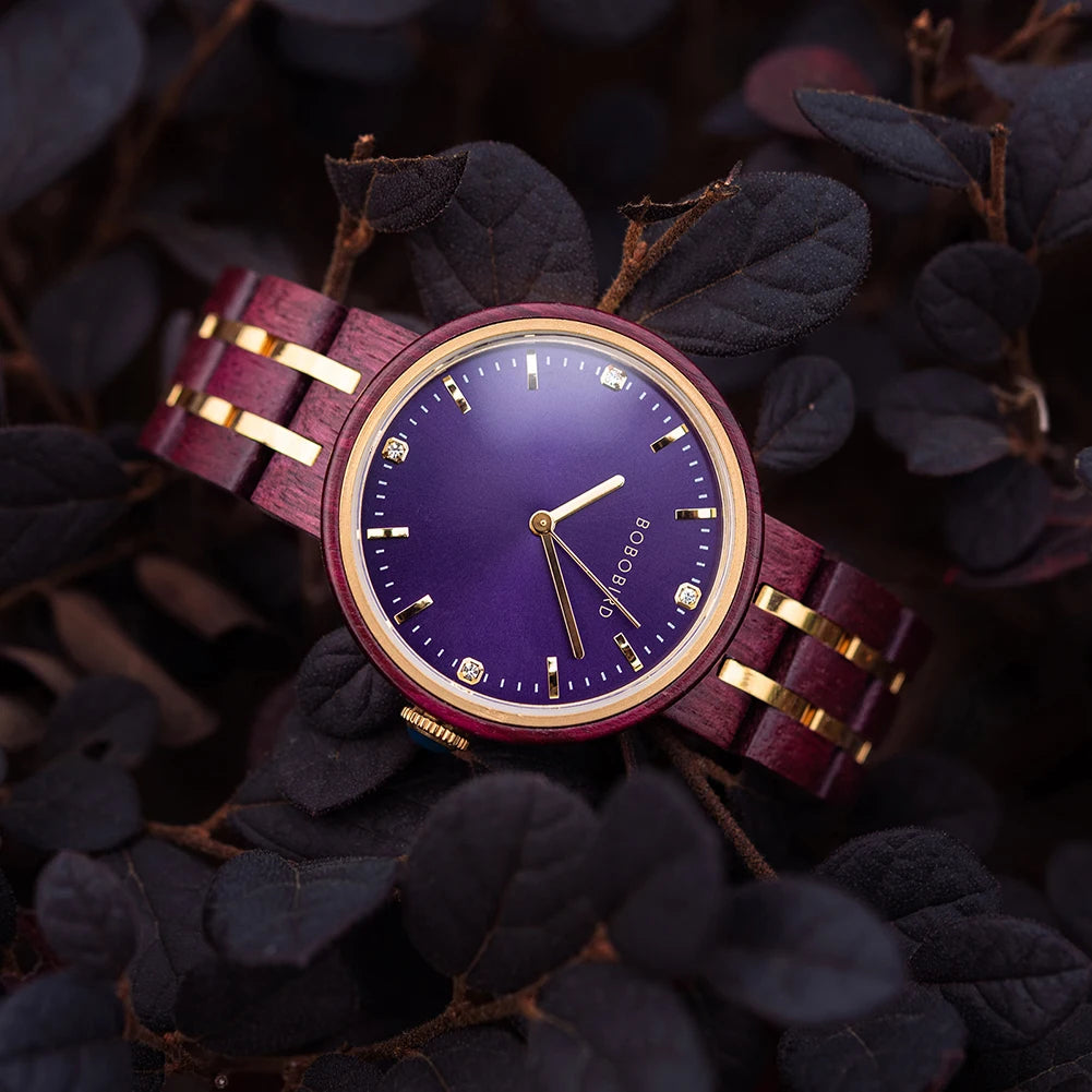 Violet Wood Beauty Watch