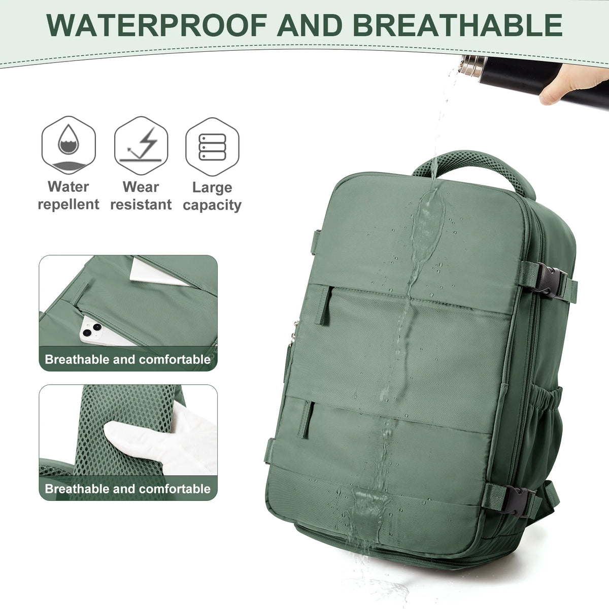 180° Clamshell Travel Backpack